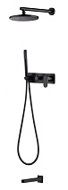 Душевой комплект Boheme Spectre 454-2-B для ванны с душем, черный Душевой комплект Boheme Spectre 454-2-B для ванны с душем, черный