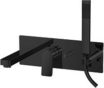 Смеситель Paffoni Tilt TI001NO для ванны с душем, черный