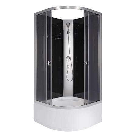Душевая кабина Niagara Eco E100/40/TN/BK 100x100x195 L/R стекло тонированное/профиль серебро