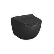 Унитаз подвеснй VitrA Sento 7748B083-0101 черный матовый Унитаз подвеснй VitrA Sento 7748B083-0101 черный матовый