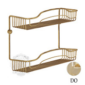 Полка-решетка с галереей Migliore Complementi 22047 двойная