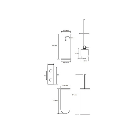Ершик Bemeta White 102313064 белый