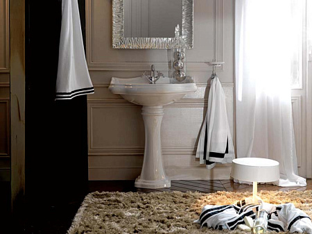 Раковина Kerasan Retro 104601*1 69 с 1 отверстием под смеситель, белый