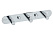 Вешалка Fixsen Hotel FX-31005-3 полированная сталь