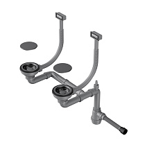 Слив-перелив для мойки Omoikiri WK-2C-GM вороненая сталь