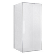 Душевой уголок Niagara Nova NG-65-10CH-CH80-34 100x80x195 стекло шиншилла/профиль хром