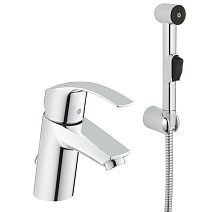 Смеситель с гигиеническим душем Grohe Eurosmart 23124002 для раковины, хром