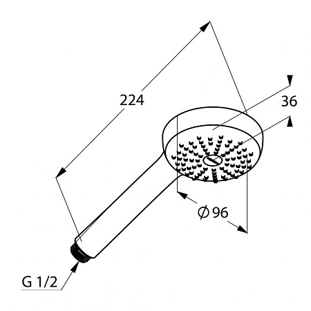 Душевая лейка Kludi Logo 6810005-00 хром