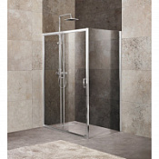 Душевой уголок BelBagno Unique UNIQUE-AH-1-120/135-90-C-Cr прозрачное стекло, хром
