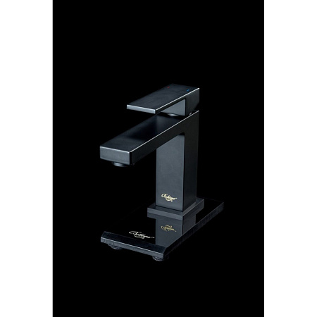 Смеситель Boheme Qubic 471-B для раковины, черный