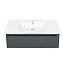 Тумба с раковиной La Fenice Elba FNC-01-ELB-G-100 Grigio серый матовый