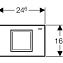 Кнопка смыва Geberit Delta 40 115.130.11.1 белая - фото 3