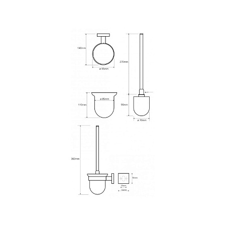 Ершик Bemeta Beta 132113012 белый