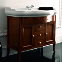 Тумба с раковиной Kerasan Retro 734740 100 орех