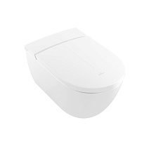 Унитаз подвесной Villeroy & Boch ViClean V0E100R1 с функцией биде, альпийский белый