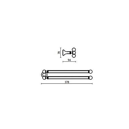 Полотенцедержатель Bagno & Associati Folie FS21492SW BR
