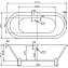 Акриловая ванна BelBagno BB21 177.4x80.5 белый - фото 2