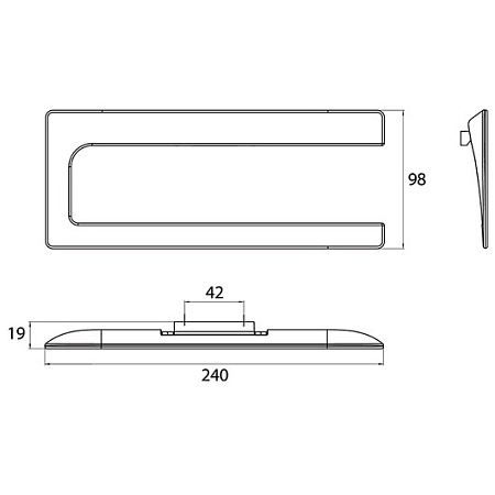 Полотенцедержатель Emco Art 1655 001 01 хром