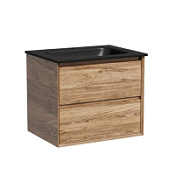 Тумба с раковиной Sancos Marmi 2.0 60 MR2.060ECH дуб чарльстон/черный