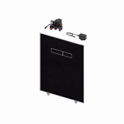 Кнопка смыва Tece TECElux  9650003  с блоком управления черная