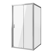 Душевой уголок Niagara Nova NG-62-10А+А100 100х100 квадрат, прозрачное, хром