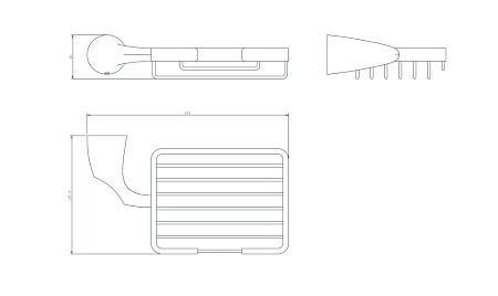 Мыльница решетка RUSH Devon DE75410 хром