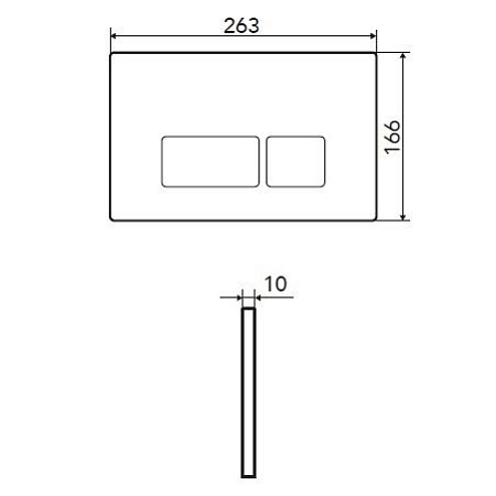 Кнопка смыва Logan Space 00297682 хром матовый