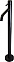 Смеситель Paffoni Light LIG031NO для раковины, черный матовый