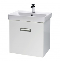 Тумба с раковиной Dreja Q Mono S 55 белый глянец