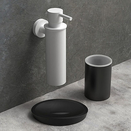 Мыльница Colombo Plus W4901.NM подвесная, черный матовый