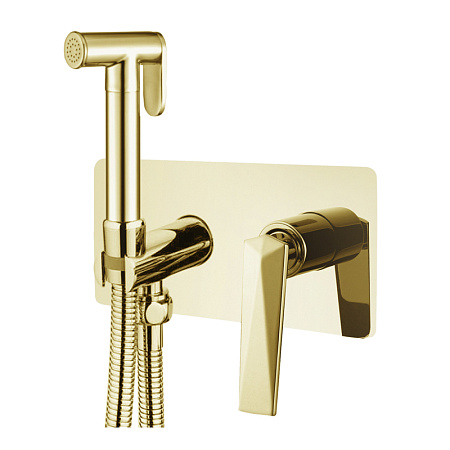 Гигиенический душ со смесителем Boheme Venturo 387 золото