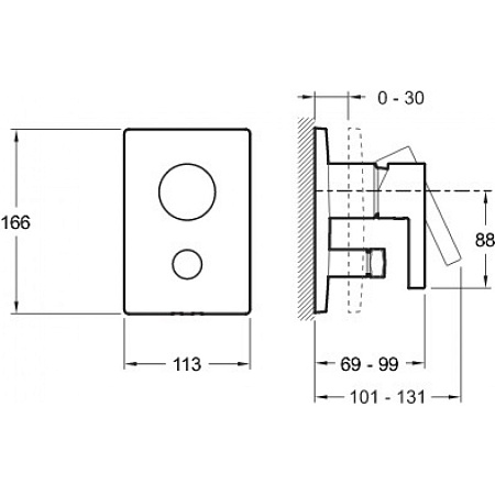 Смеситель Jacob Delafon Stillness E98723-CP для душа