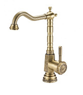 Смеситель Zorg Antic A 306K-BR для кухонной мойки, бронза