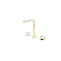 Смеситель Boheme Aura 152-G-A для раковины, золото Смеситель Boheme Aura 152-G-A для раковины, золото