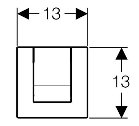 Ручной пневмопривод смыва Geberit HyTouch Bolero 116.012.21.1 для писсуара