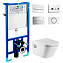 Унитаз подвесной Roca Gap PRO WC 346477000 с инсталляцией 89009000K - фото 1