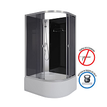 Душевая кабина Niagara Eco E110/80/40L/TN/BK 110x80x195 L стекло тонированное/профиль серебро