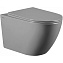 Унитаз подвесной ABBER Bequem AC1103MG безободковый, серый матовый - фото 1