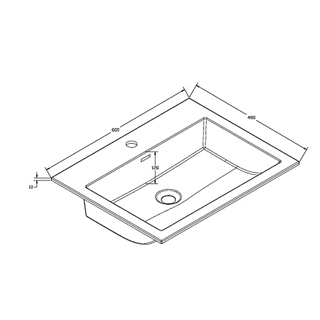 Мебельная раковина Vincea VCB-13600W белый