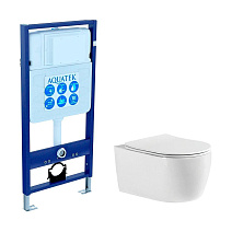 Комплект Aquatek Set AQUATEK ЕВРОПА New cm подвесной унитаз + инсталляция