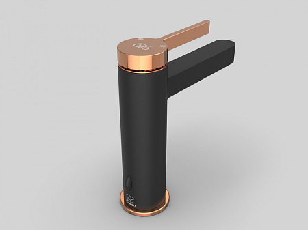 Смеситель GPD Gildo MLB165-S-R для раковины, золото/черный