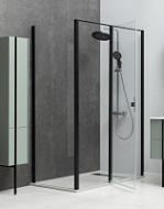 Душевой уголок Allen Brau Priority 3.31009.BBA + 3.31015.BBA 120x80 черный браш