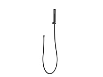 Ручной душ со шлангом и держателем BelBagno Uno UNO-DFS-NERO черный матовый