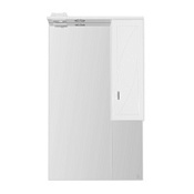 Шкаф-зеркало Style Line Лана 60x105 с подсветкой, белый глянцевый