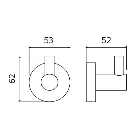 Крючок Palazzani 99433310 хром