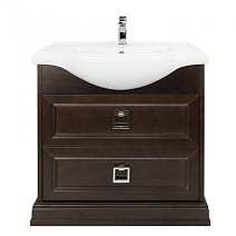 Тумба с раковиной Tessoro Foster TS-F9065-C-N 65 темный орех