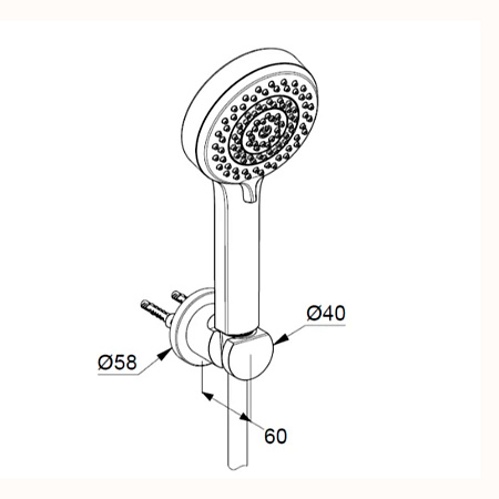 Душевая гарнитур Kludi Dive 6895005-00 хром