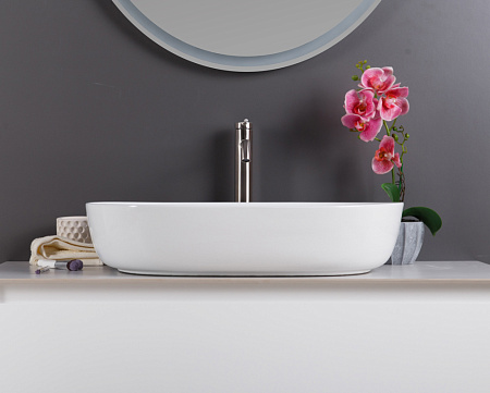 Раковина накладная BelBagno BB1348 42x61x14 белый