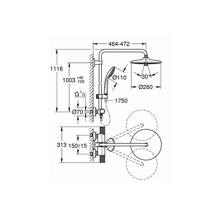 Душевая стойка Grohe Euphoria 27296003