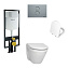 Комплект VitrA S50 9003B003-7201 кнопка хром - фото 1